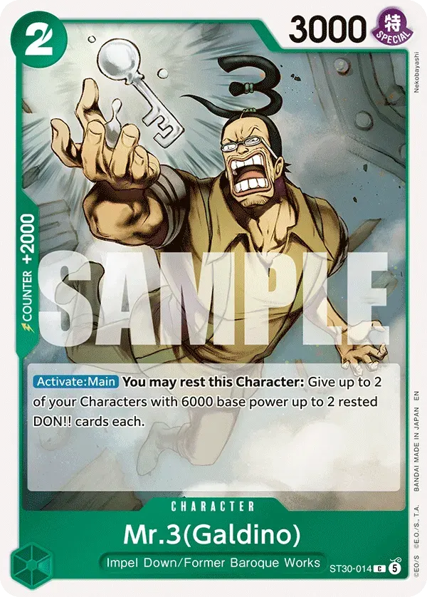Mr.3(Galdino) — carte One Piece TCG ST30-014 (Luffy & Ace)