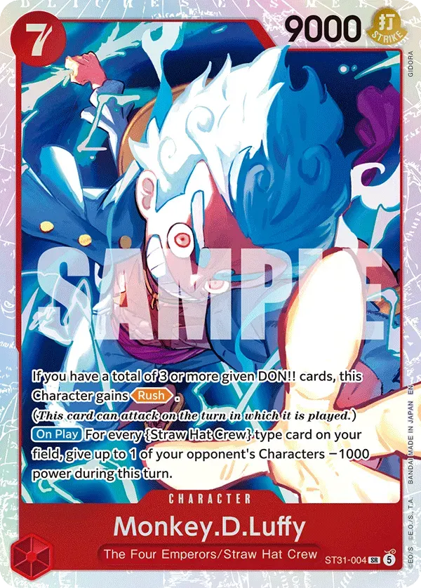 Monkey.D.Luffy — carte One Piece TCG ST31-004 (Monkey.D.Luffy)