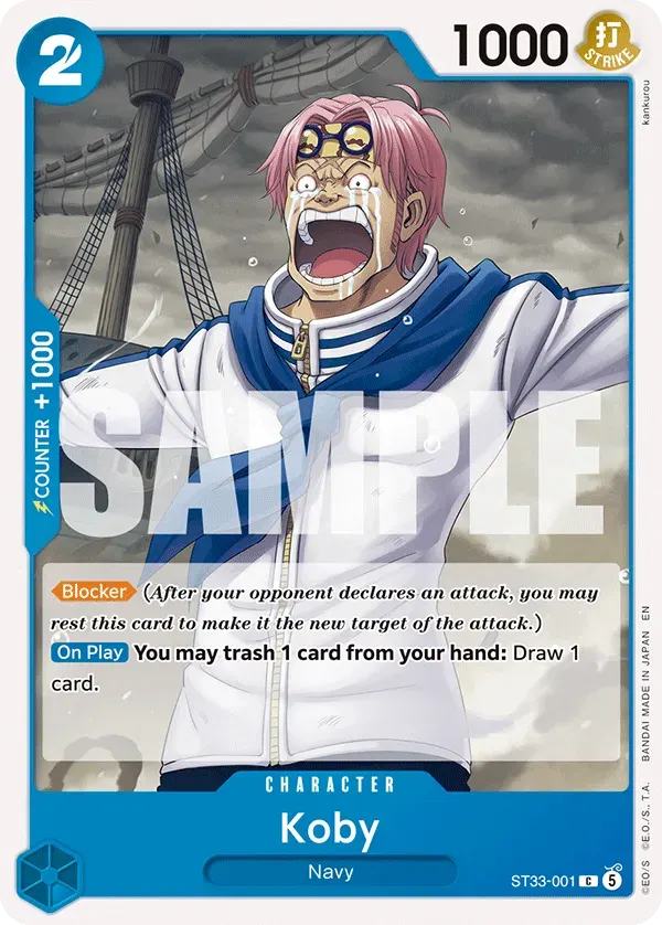 Koby — carte One Piece TCG ST33-001 (Kuzan)