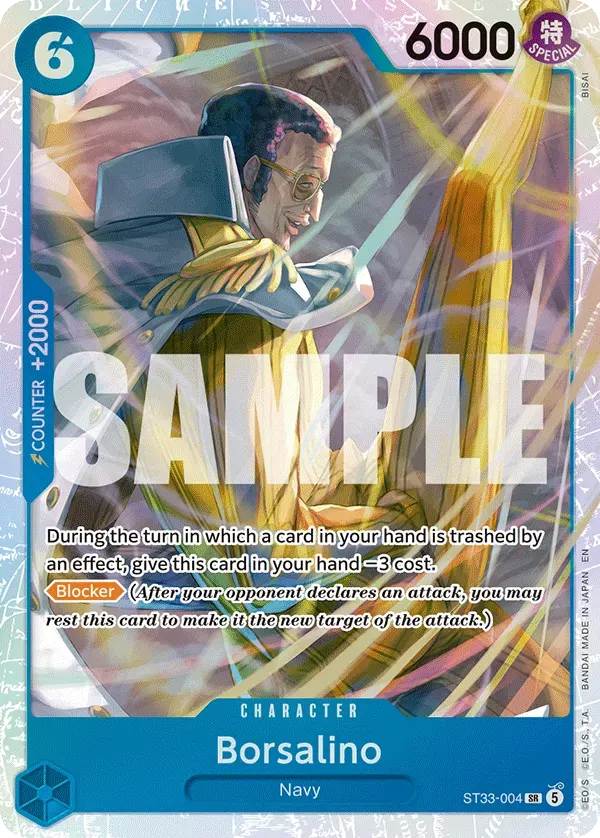 Borsalino — carte One Piece TCG ST33-004 (Kuzan)