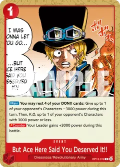 But Ace Here Said You Deserved It!! (OP13-019)