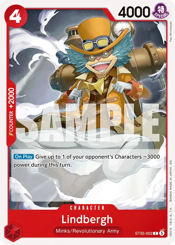 Lindbergh — carte One Piece TCG ST35-002 (Sabo)