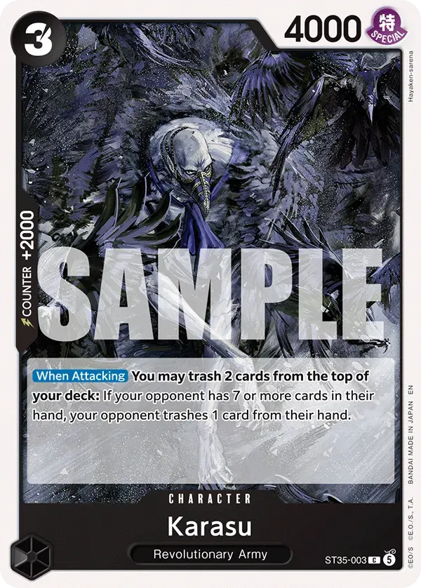 Karasu — carte One Piece TCG ST35-003 (Sabo)