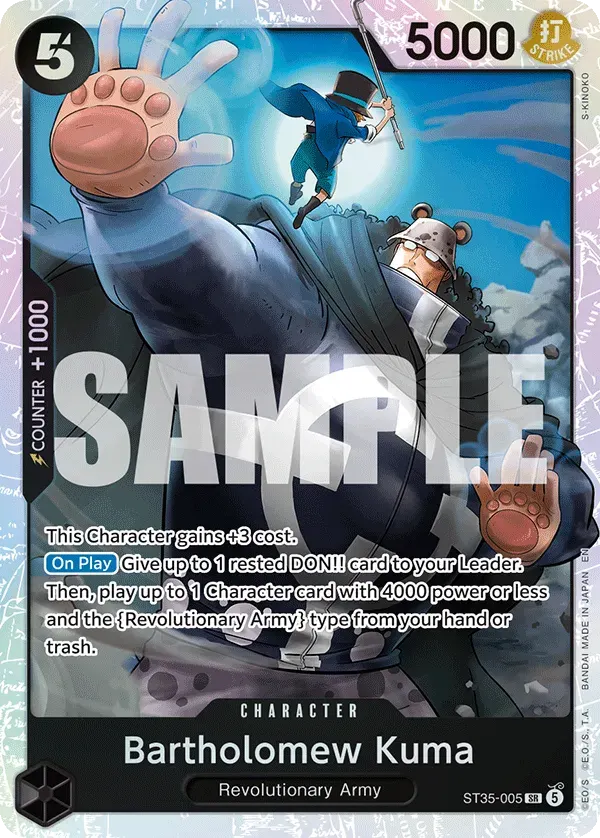 Bartholomew Kuma — carte One Piece TCG ST35-005 (Sabo)