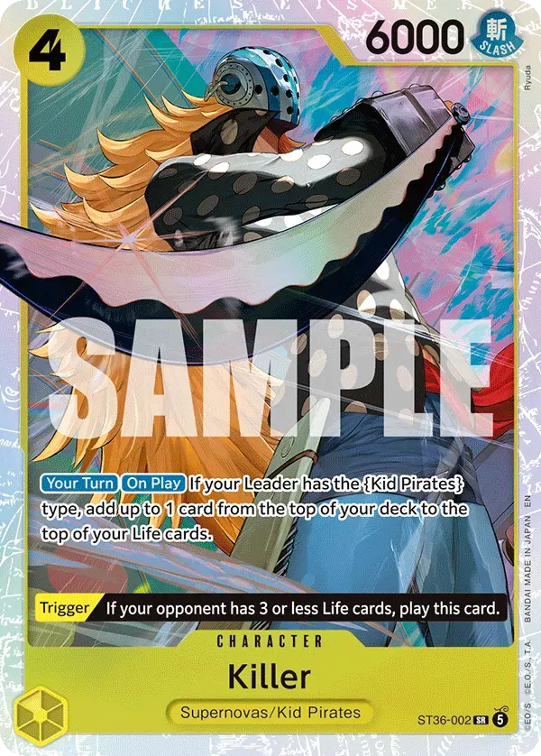 Killer — carte One Piece TCG ST36-002 (Eustass"Captain"Kid)