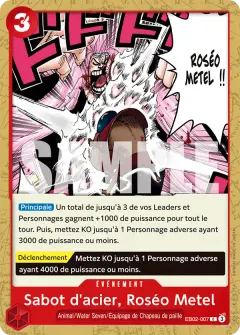 Sabot d'acier, Roséo Metel (EB02-007)