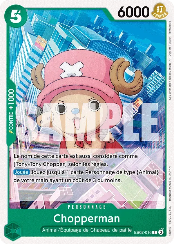 Chopperman — carte One Piece TCG EB02-016 (Anime 25th Collection)