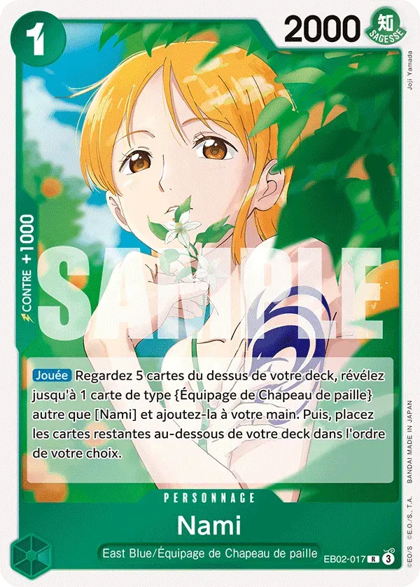 Nami — carte One Piece TCG EB02-017 (Anime 25th Collection)