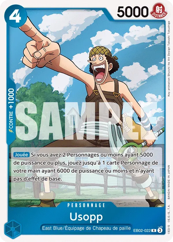 Usopp — carte One Piece TCG EB02-022 (Anime 25th Collection)