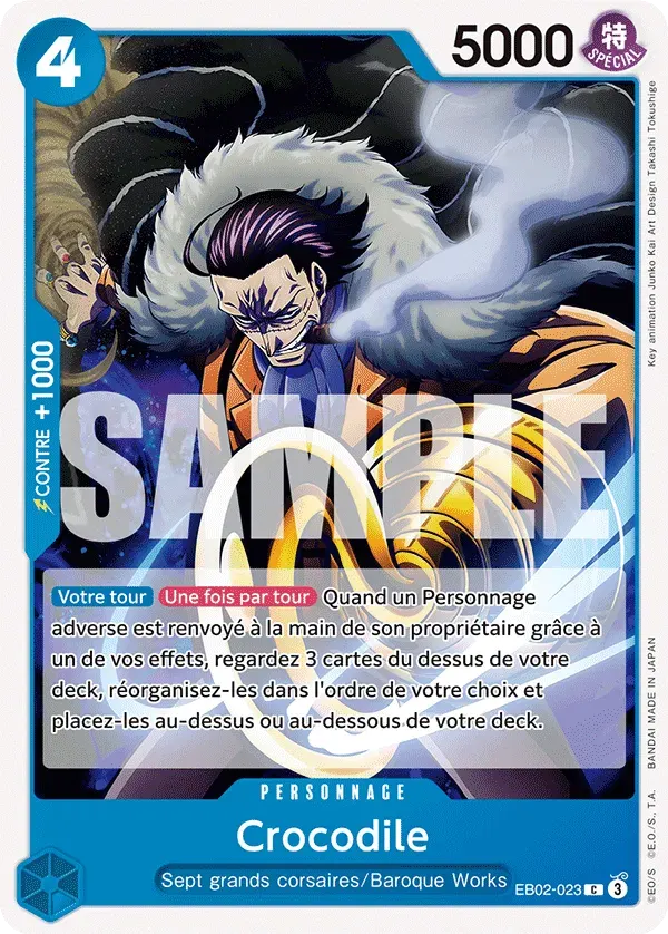 Crocodile — carte One Piece TCG EB02-023 (Anime 25th Collection)
