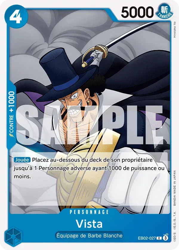 Vista — carte One Piece TCG EB02-027 (Anime 25th Collection)
