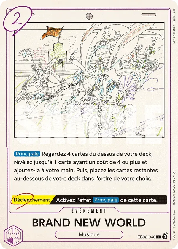 BRAND NEW WORLD — carte One Piece TCG EB02-040 (Anime 25th Collection)