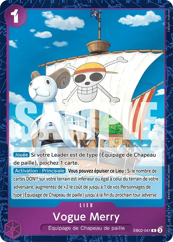 Vogue Merry — carte One Piece TCG EB02-041 (Anime 25th Collection)