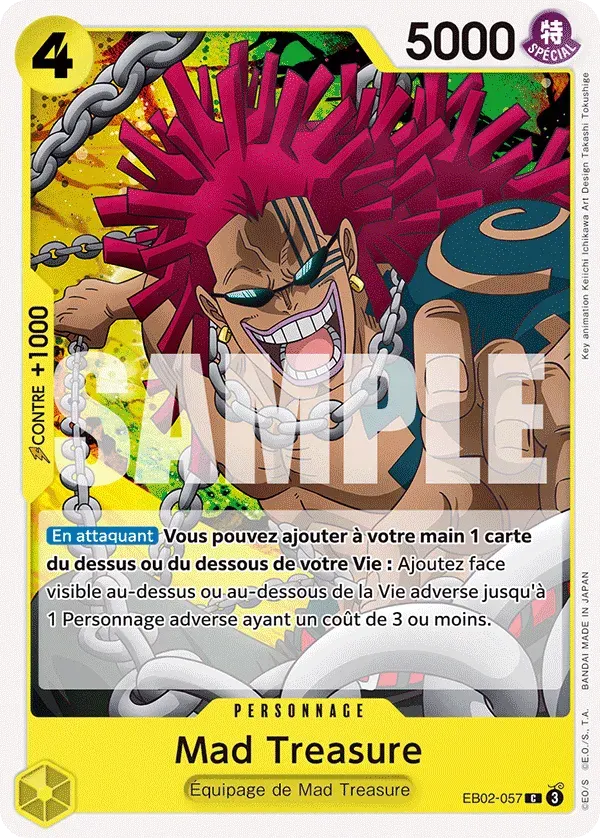Mad Treasure — carte One Piece TCG EB02-057 (Anime 25th Collection)