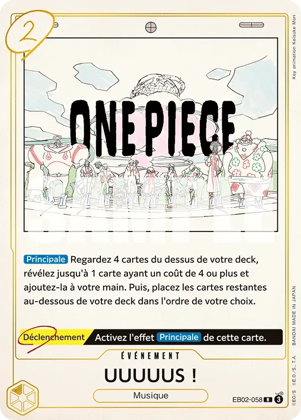 UUUUUS ! — carte One Piece TCG EB02-058 (Anime 25th Collection)