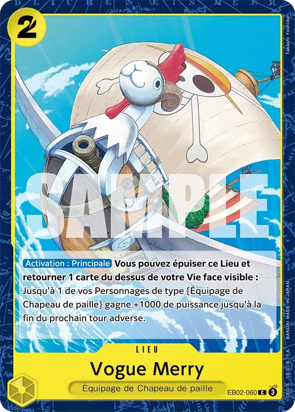 Vogue Merry — carte One Piece TCG EB02-060 (Anime 25th Collection)
