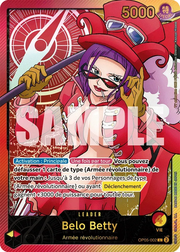 Belo Betty — carte One Piece TCG OP05-002 (Anime 25th Collection)