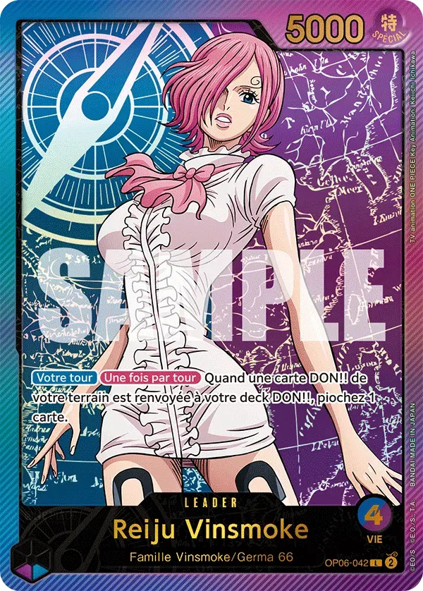 Reiju Vinsmoke — carte One Piece TCG OP06-042 (Anime 25th Collection)