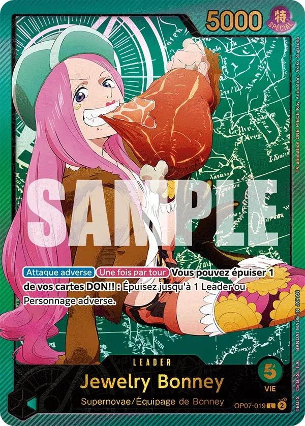 Jewelry Bonney — carte One Piece TCG OP07-019 (Anime 25th Collection)