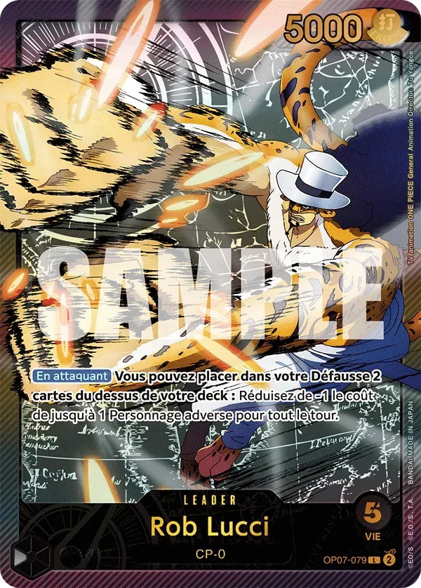 Rob Lucci — carte One Piece TCG OP07-079 (Anime 25th Collection)