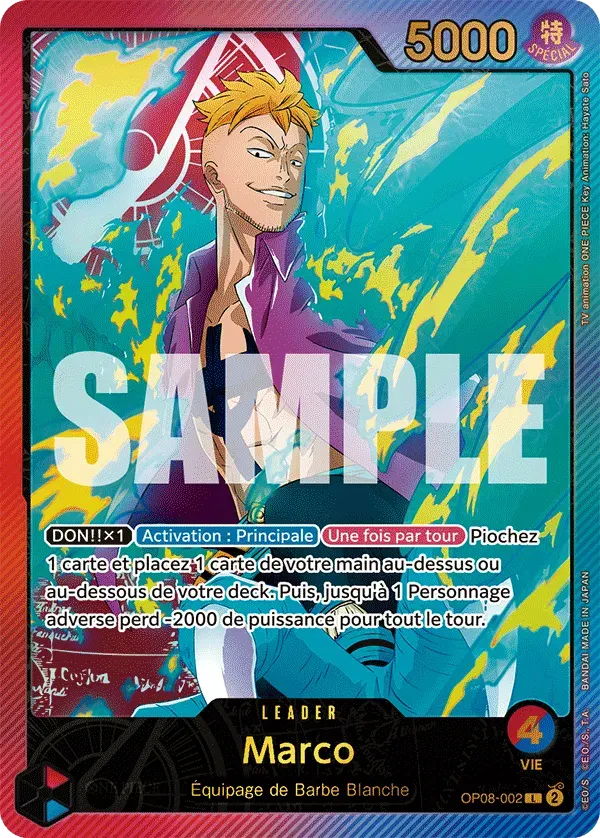Marco — carte One Piece TCG OP08-002 (Anime 25th Collection)