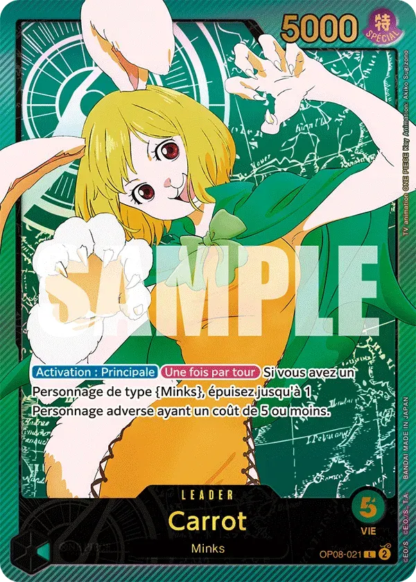 Carrot — carte One Piece TCG OP08-021 (Anime 25th Collection)