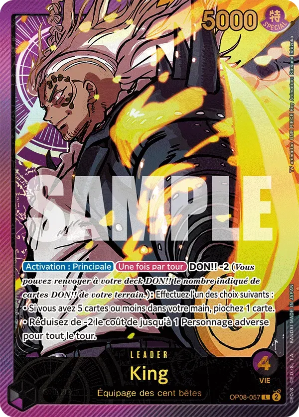 King — carte One Piece TCG OP08-057 (Anime 25th Collection)