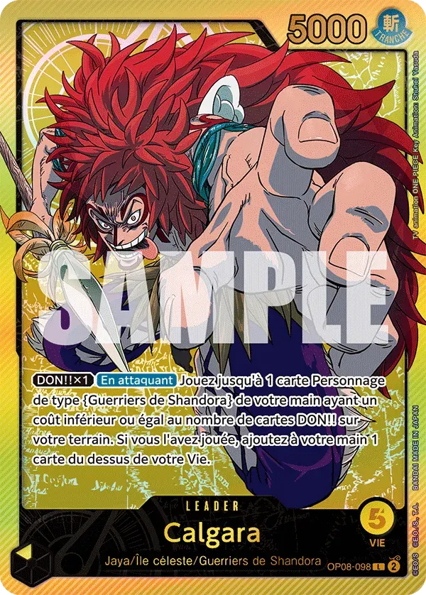Calgara — carte One Piece TCG OP08-098 (Anime 25th Collection)