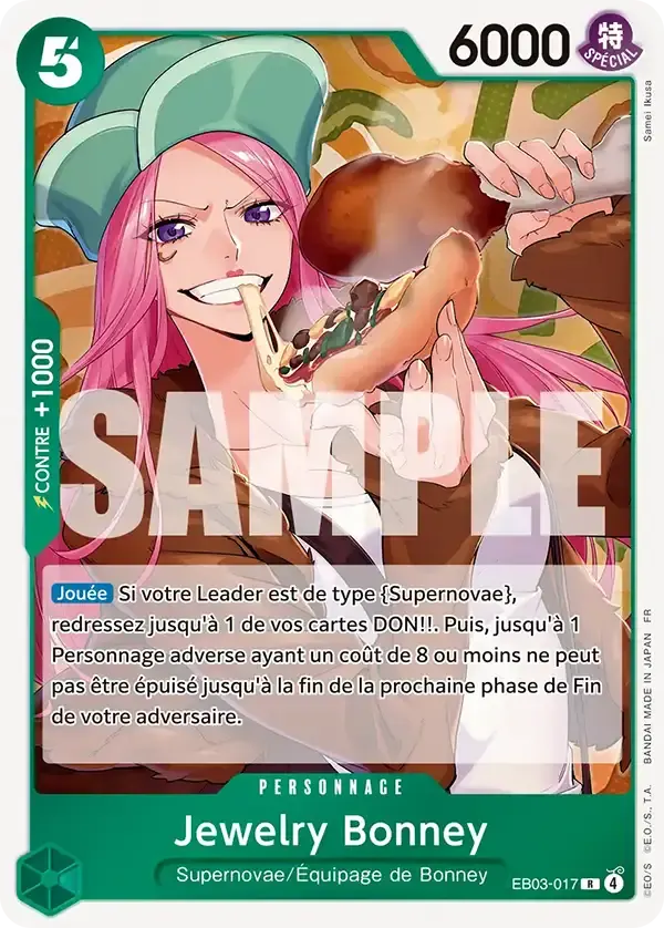 Jewelry Bonney — carte One Piece TCG EB03-017 (One Piece Heroïnes Edition)