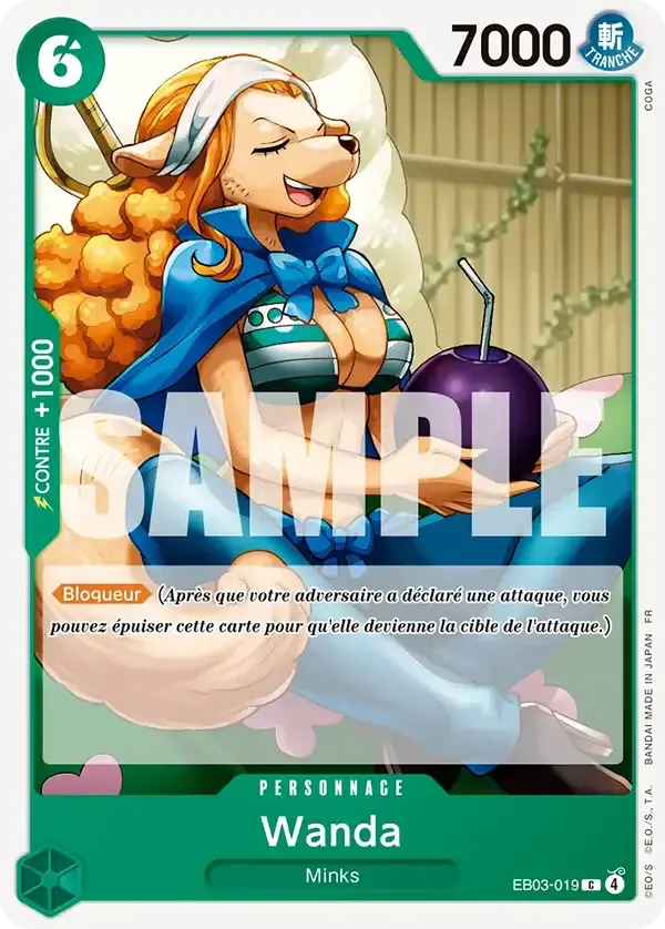 Wanda — carte One Piece TCG EB03-019 (One Piece Heroïnes Edition)