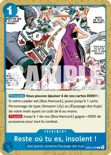 Reste où tu es, insolent !