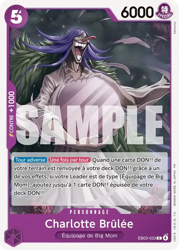 Charlotte Brûlée — carte One Piece TCG EB03-033 (One Piece Heroïnes Edition)