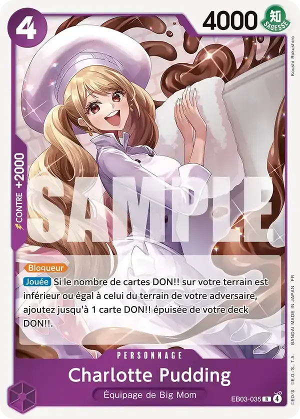 Charlotte Pudding — carte One Piece TCG EB03-035 (One Piece Heroïnes Edition)
