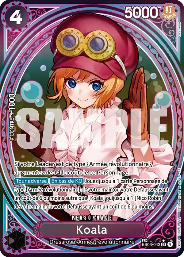 Koala — carte One Piece TCG EB03-042 (One Piece Heroïnes Edition)