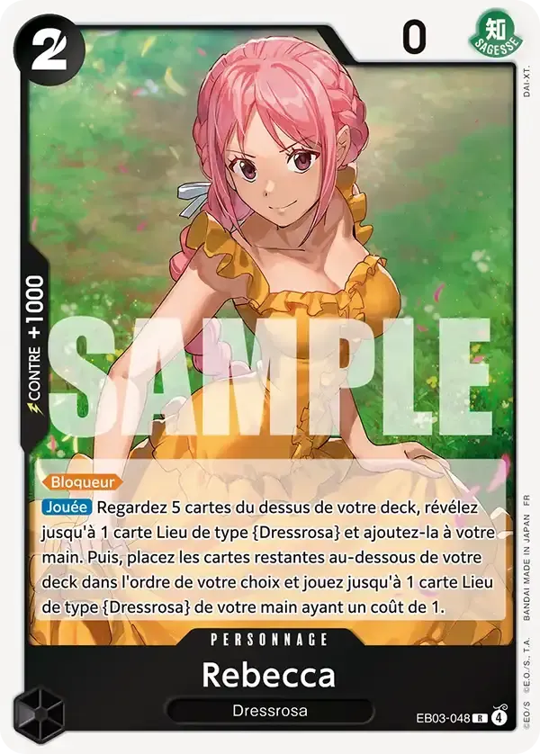 Rebecca — carte One Piece TCG EB03-048 (One Piece Heroïnes Edition)