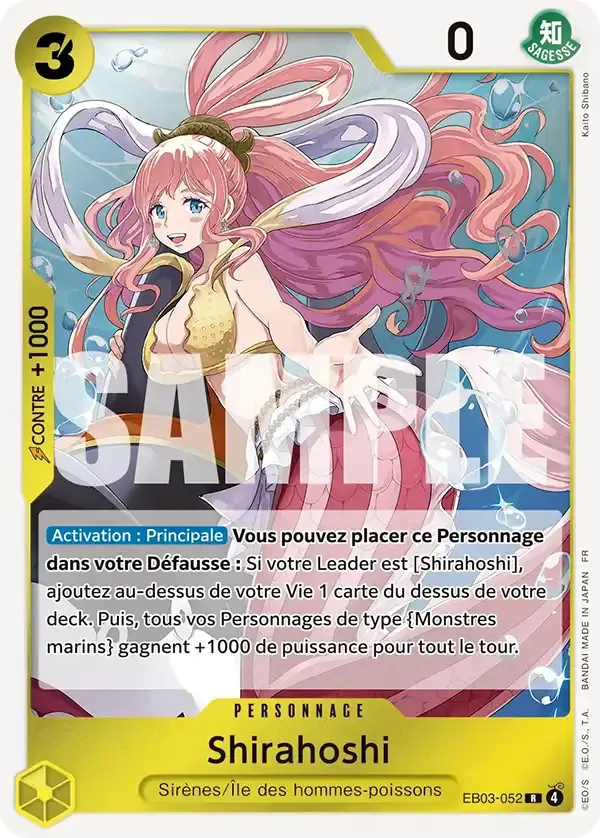 Shirahoshi — carte One Piece TCG EB03-052 (One Piece Heroïnes Edition)