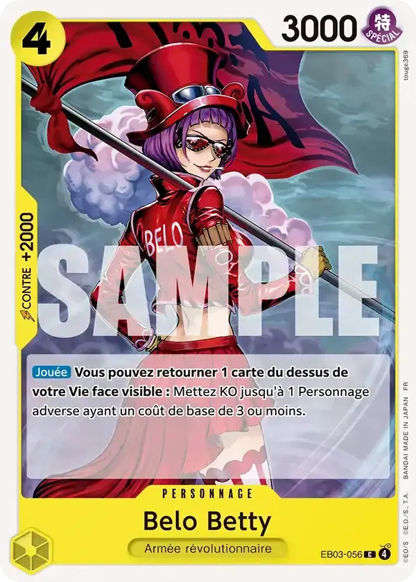 Belo Betty — carte One Piece TCG EB03-056 (One Piece Heroïnes Edition)