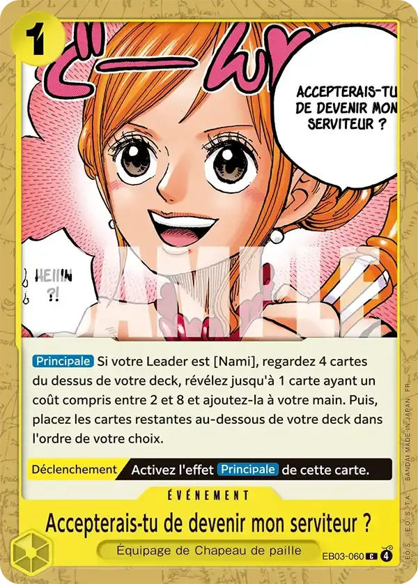 Accepterais-tu de devenir mon serviteur ? — carte One Piece TCG EB03-060 (One Piece Heroïnes Edition)