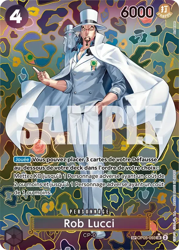 Rob Lucci — carte One Piece TCG OP05-093 (Les Nouveaux Empereurs)