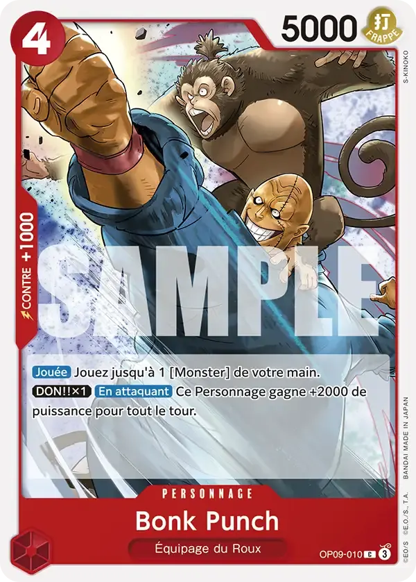 Bonk Punch — carte One Piece TCG OP09-010 (Les Nouveaux Empereurs)