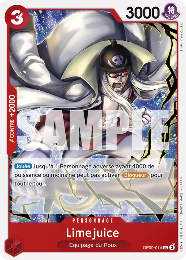 Limejuice — carte One Piece TCG OP09-014 (Les Nouveaux Empereurs)