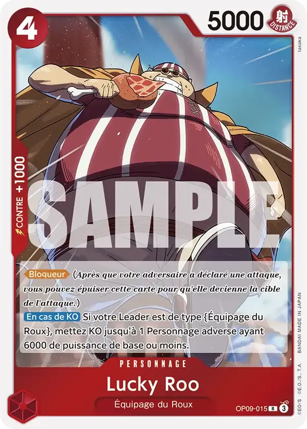 Lucky Roo — carte One Piece TCG OP09-015 (Les Nouveaux Empereurs)