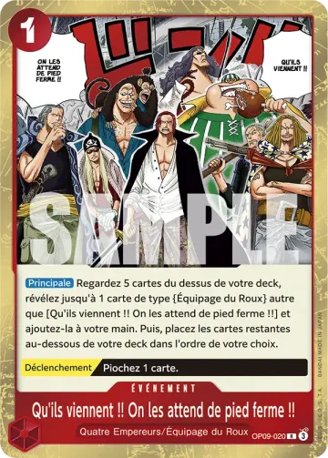 Qu'ils viennent !! On les attend de pied ferme !!