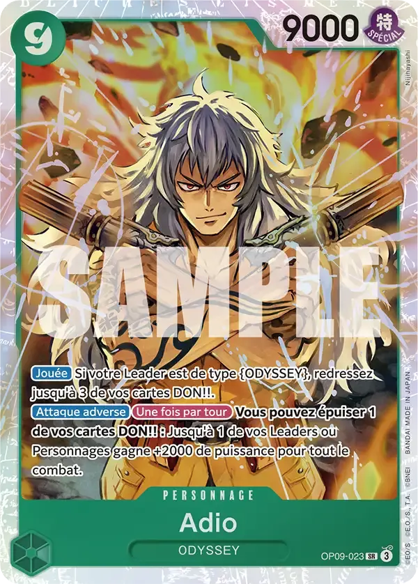 Adio — carte One Piece TCG OP09-023 (Les Nouveaux Empereurs)