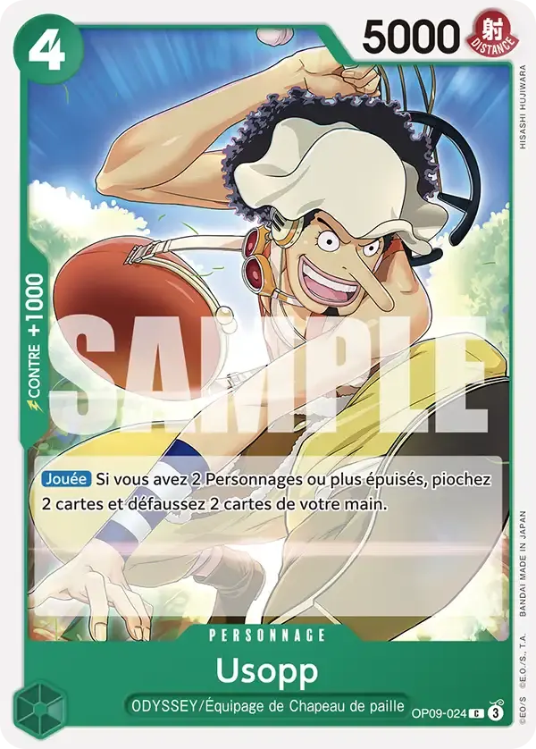 Usopp — carte One Piece TCG OP09-024 (Les Nouveaux Empereurs)