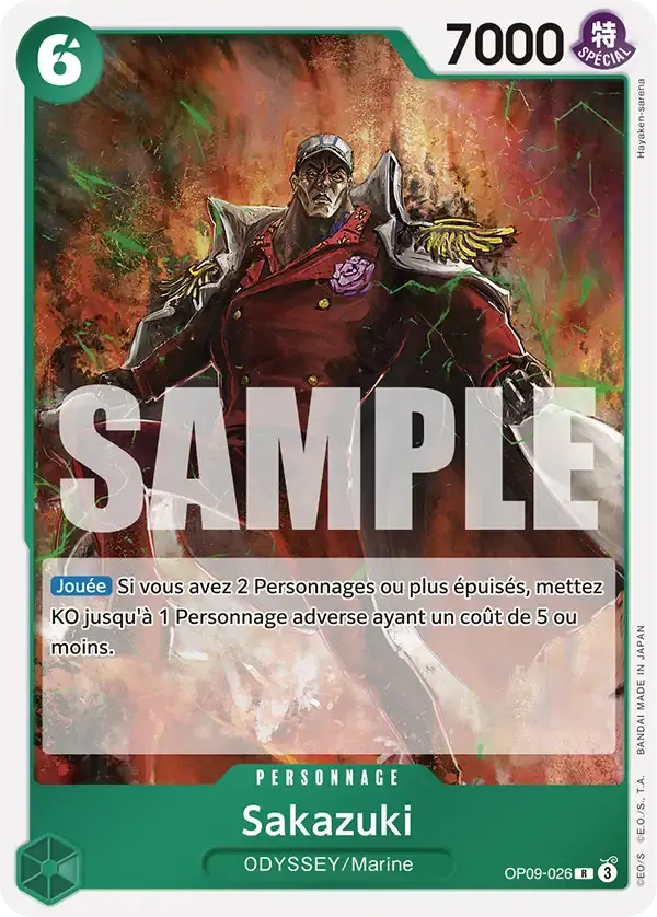 Sakazuki — carte One Piece TCG OP09-026 (Les Nouveaux Empereurs)