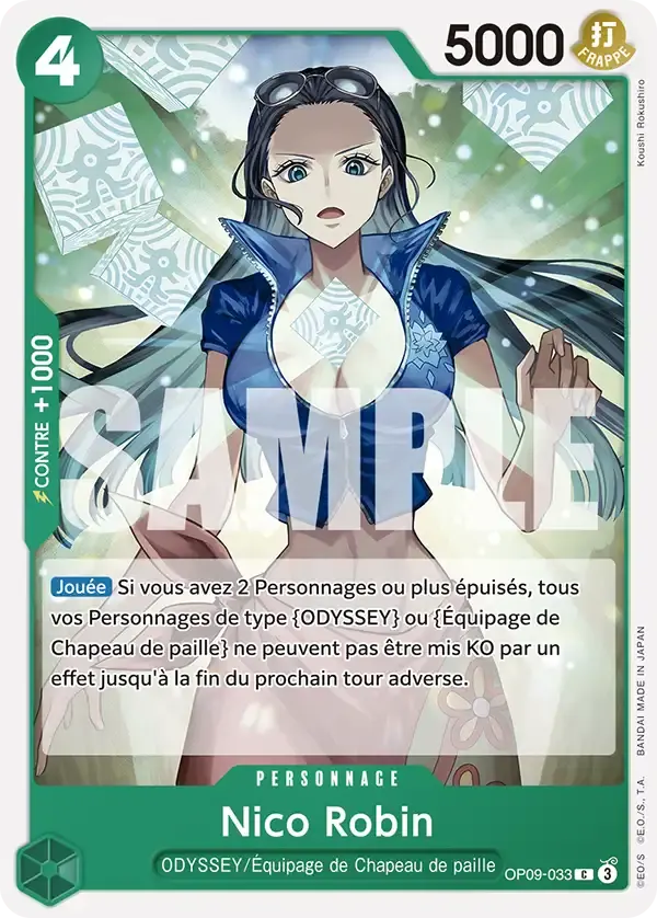 Nico Robin — carte One Piece TCG OP09-033 (Les Nouveaux Empereurs)
