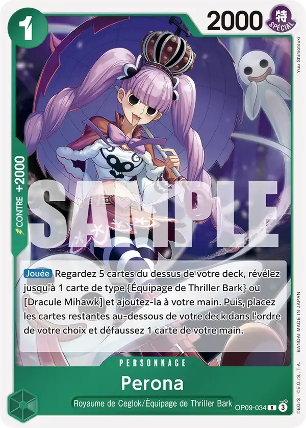 Perona — carte One Piece TCG OP09-034 (Les Nouveaux Empereurs)
