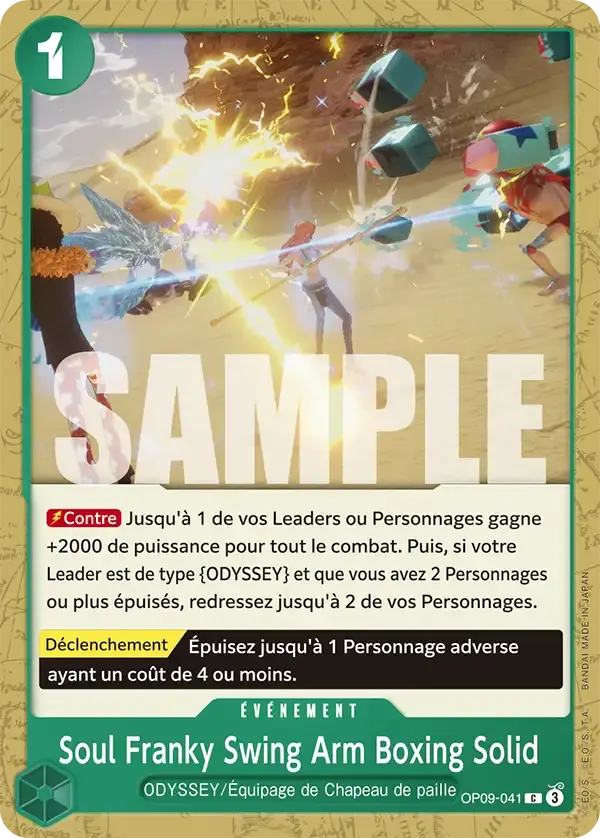 Soul Franky Swing Arm Boxing Solid — carte One Piece TCG OP09-041 (Les Nouveaux Empereurs)