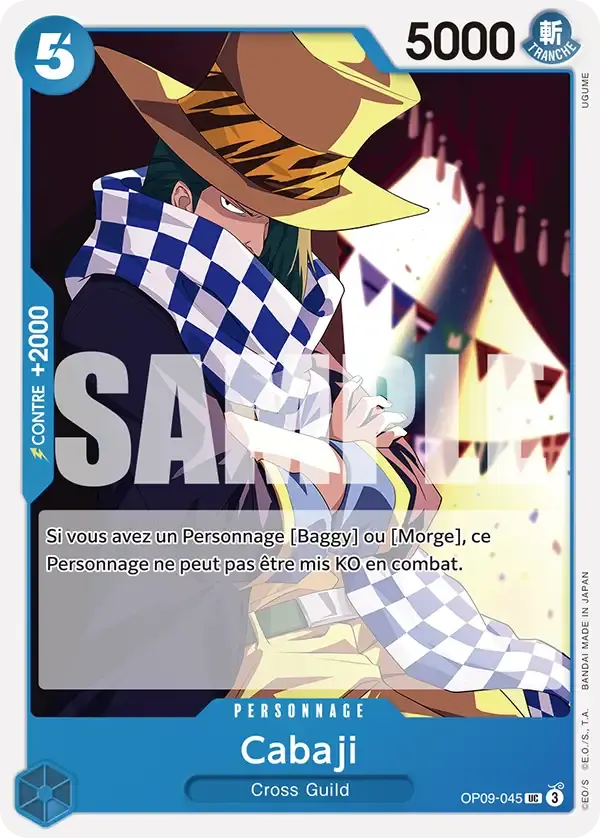 Cabaji — carte One Piece TCG OP09-045 (Les Nouveaux Empereurs)